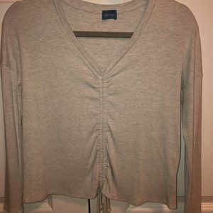 South Moon Under Grey Rouched Top